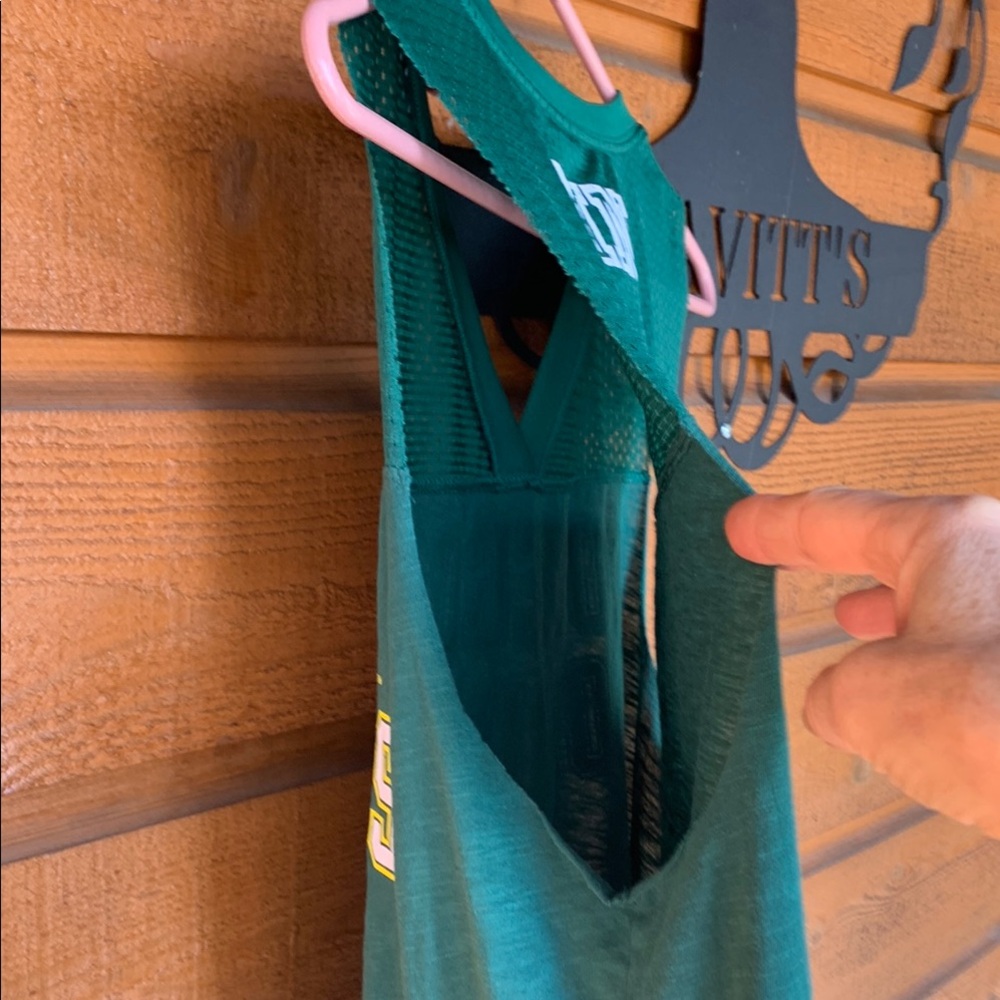 Oregon Go Ducks Green Tank Top by PINK - Picture 3 of 4
